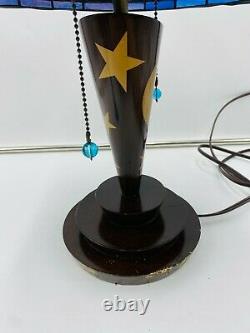Disney Fantasia Sorcerer Mickey Tiffany Stained Glass Style Lamp