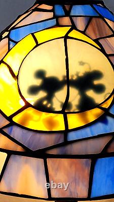 Disney Mickey & Minnie Stained Glass Lamp Extremely Rare Limited Edition