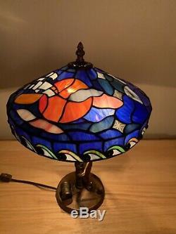 Disney Stained Glass Tiffany Style Tinkerbell Lamp Limited Edition