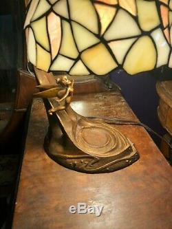 Disney Tinker Bell Stained Glass Lamp 50th Anniversary FREE gift Disney pins
