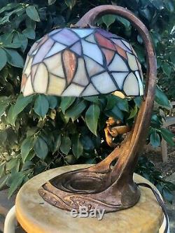 Disney Tinker Bell Stained Glass Lamp 50th Anniversary FREE gift Disney pins