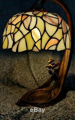 Disney Tinkerbell 50th Anniversary Stained Glass Lamp LE Tiffany Peter Pan /2500