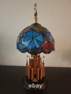 Disneyland Stained Glass 50th Anniversary Tiffany style Castle Lamp fireworks