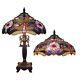 Dragonfly Lamp Stained Glass Art Pull Chain 27 Table Lamps Light New