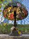 Dragonfly Stained Glass Large Pendant Lamp/shade Vintage Roses Tiffany Style