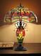 Dragonfly Stained Glass Table Desk Lamp Tiffany Style Double Lit 16 Wide Shade