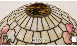 Duffner & Kimberly Poppy Leaded Stained Glass Lamp ca 1910