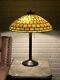 Duffner And Kimberly Leaded Stained Glass Lamp Handel Tiffany Era