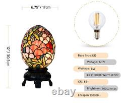 - Egg Lamp 12 H Stained Glass Lamp Unique Lamps Tiffany Lamp Style E