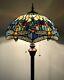 Enjoy Brand Tiffany Floor Lamp Stained Glass Dragonfly Antique Vintage W16h64