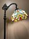 Enjoy Tiffany Floor Lamp 12 Inch Stained Glass Lamp Shade H62.5 Inch Etf0122