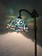 Enjoy Tiffany Floor Lamp Blue Stained Glass Dragonfly Antique Vintage W12h64