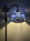 Enjoy Tiffany Style Floor Lamp Baroque Style Lavender Blue Stained Glass H63 In