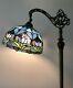 Enjoy Tiffany Style Floor Lamp Tulip Flower Stained Glass Antique Vintage H62.5