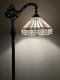 Enjoy Tiffany Style Floor Lamp White Stained Glass Vintage H62.5 Ef1232