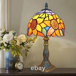 European Tiffany Style Table Lamp Sun Flower/Retro Decor Lamp AC85-265V