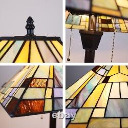 Floor Lamp Tiffany Style Stained Glass Mission Design Shade