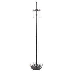 Floor Lamp Tiffany Style Stained Glass with Mission Design Shade