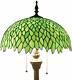 Floor Lamp With Green Stained Glass Lampshade