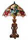 Floral Table Lamp Stained Glass 23h Light Lamps New