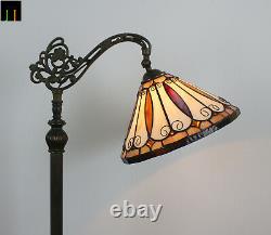 Free Postage JT Tiffany Stained Glass 12'' Hanging Floor Lamp Felice Style