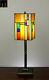 Free Postage Jt Tiffany Stained Glass Japan Lantern Style Table Lamp Bedside Art