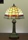 Free Postage Jt Tiffany Valley Forge Stained Glass Bedside Table Lamp