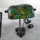 Frog Lamp Boudoir Stained Glass Metal Adjustable Table Bankers Tiffany Style