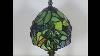 Fumat Stained Glass Table Lamp Dragonfly Tiffany Desk Light Grape Leaf Dia 6 Inch Handicraft Home D