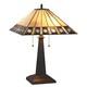 Giles Tiffany-style 2 Light Mission Table Lamp 16 Shade