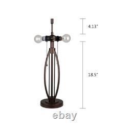 Gimm 2-Light stained glass tiffany-style Table Lamp