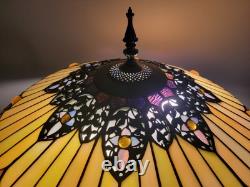 Gorgeous 30 Slag Glass Stained Glass Lamp With 26 Shad