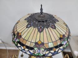 Gorgeous 30 Slag Glass Stained Glass Lamp With 26 Shad