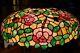 Huge 28 Chicago Mosaic Floral Leaded Slag Stained Glass Lamp Shade Chandelier