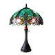 Handcrafted Victorian Design Tiffany Style Stained Glass Table Lamp 16 Shade