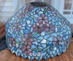 Handel Stained Glass Shade, signed, Tiffany Studio Traditional