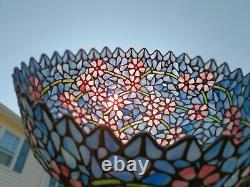 Handel Stained Glass Shade, signed, Tiffany Studio Traditional