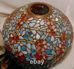 Handel Stained Glass Shade, signed, Tiffany Studio Traditional