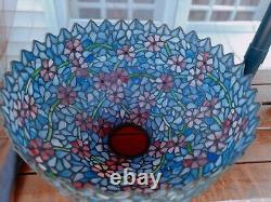 Handel Stained Glass Shade, signed, Tiffany Studio Traditional