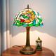 Handmade 12 Tiffany Style Stained Glass Lamp Retro Orange Shrimp Design
