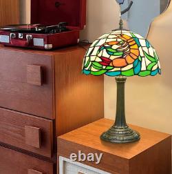 Handmade 12 Tiffany Style Stained Glass Lamp Retro Orange Shrimp Design