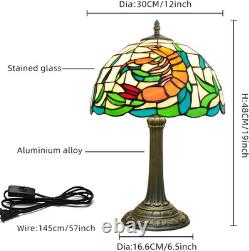 Handmade 12 Tiffany Style Stained Glass Lamp Retro Orange Shrimp Design