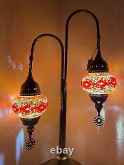 Handmade Stained Glass Moroccan /Turkish Mosaic Table Lamp Mosaic Lamp