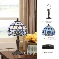 HomeBeauty TL0006 Tiffany Lamp Baroque Design Stained Glass Table Lamp