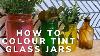 How To Colour Tint Glass And Mason Jars Diy Stain Glass
