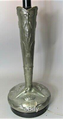 Huge 43 ART NOUVEAU Stained Glass Lamp with 22 Unique Shade c. 1915 antique