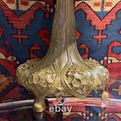 Huge Exquisite Handmade Stained Glass Tiffany Style Table Lamp (INV201)