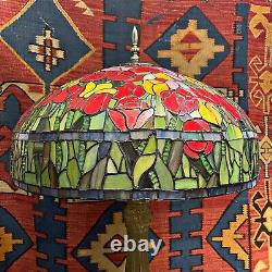 Huge Exquisite Handmade Stained Glass Tiffany Style Table Lamp (INV201)