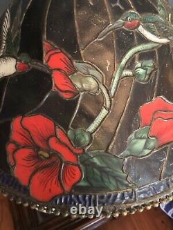 Hummingbird Stained Glass lamp Shade