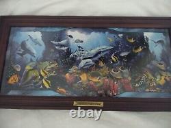Illuminated Stained Glass Jewels of the Sea Painting with COA